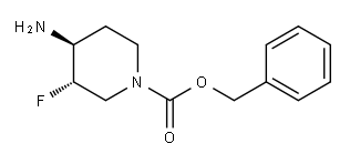 benzyl (3S,4S)-4-amino-3-fluoropiperidine-1-carboxylate Structure