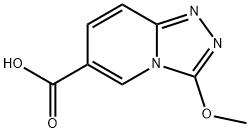 3-methoxy-[1,2,4]triazolo[4,3-a]pyridine-6-carboxylic acid 结构式