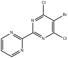 5-bromo-4,6-dichloro-2-(pyrimidin-2-yl)pyrimidine Structure