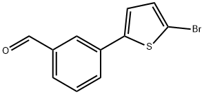3-(5-Bromothiophen-2-yl)benzaldehyde,1528694-65-6,结构式