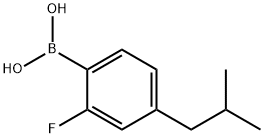 2-Fluoro-4-(iso-butyl)phenylboronic acid Structure