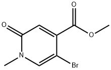 4-Pyridinecarboxylic acid, 5-bromo-1,2-dihydro-1-methyl-2-oxo-, methyl ester,153888-43-8,结构式