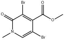 4-Pyridinecarboxylic acid, 3,5-dibromo-1,2-dihydro-1-methyl-2-oxo-, methyl ester,153888-44-9,结构式