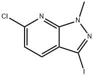 6-氯-3-碘-1-甲基-1H-吡唑并[3,4-B]吡啶 结构式