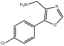 (5-(4-chlorophenyl)oxazol-4-yl)methanamine,1540152-45-1,结构式