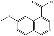 6-甲氧基异喹啉-4-羧酸,1541071-15-1,结构式