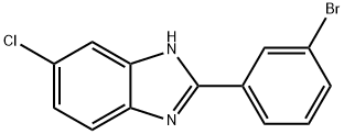 2-(3-Bromophenyl)-6-chloro-1H-benzo[d]imidazole, 1541475-50-6, 结构式