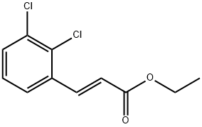 (E)-3-(2,3-二氯苯基)丙烯酸乙酯, 154238-78-5, 结构式