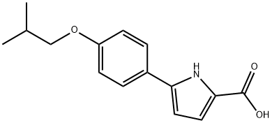 5-(4-Isobutoxyphenyl)-1H-pyrrole-2-carboxylic acid Structure