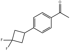 1-(4-(3,3-difluorocyclobutyl)phenyl)ethanone,1546395-07-6,结构式