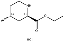 ethyl (2R,4R)-4-methylpiperidine-2-carboxylate hydrochloride Struktur