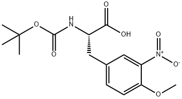 N-[(1,1-dimethylethoxy)carbonyl]-O-methyl-3-nitro- L-Tyrosine Structure