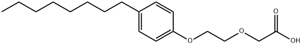 2-[2-(4-辛基苯氧基)乙氧基]乙酸 结构式