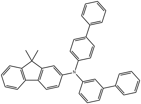 N- [1,1'-联苯] -3-基-N- [1,1'-联苯] -4-基-9,9-二甲基-9H-芴-2,1549792-49-5,结构式