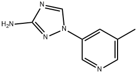 1-(5-methylpyridin-3-yl)-1H-1,2,4-triazol-3-amine,1553310-14-7,结构式