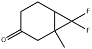 7,7-difluoro-1-methylbicyclo[4.1.0]heptan-3-one Struktur
