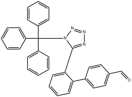 [2'-(Triphenylmethyltetrazol-5-yl)biphenyl-4-yl]carboxaldehyde Struktur