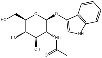 3-Indolyl2-acetamido-2-deoxy-b-D-glucopyranoside Struktur