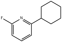 2-Fluoro-6-(cyclohexyl)pyridine,1563529-03-2,结构式