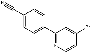 4-Bromo-2-(4-cyanophenyl)pyridine 结构式