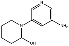 1-(3-AMINOPYRIDIN-5-YL)PIPERIDIN-2-OL Struktur
