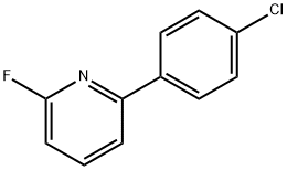 2-Fluoro-6-(4-chlorophenyl)pyridine,1563529-46-3,结构式