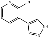 2-CHLORO-3-(1H-PYRAZOL-4-YL)PYRIDINE Structure