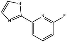 2-Fluoro-6-(thiazol-2-yl)pyridine, 1563530-00-6, 结构式