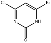 4-Chloro-6-bromo-2-(hydroxy)pyrimidine Struktur