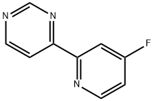 4-Fluoro-2-(pyrimidin-4-yl)pyridine Struktur