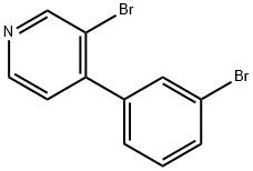 3-Bromo-4-(3-bromophenyl)pyridine Structure