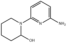 1-(6-AMINOPYRIDIN-2-YL)PIPERIDIN-2-OL 结构式