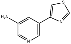 3-AMINO-5-(4-THIAZOLYL)PYRIDINE 结构式