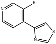 3-BROMO-4-(4-THIAZOLYL)PYRIDINE 结构式