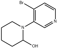 1-(4-BROMOPYRIDIN-3-YL)PIPERIDIN-2-OL, 1563534-69-9, 结构式