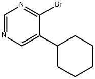 4-Bromo-5-(cyclohexyl)pyrimidine Structure