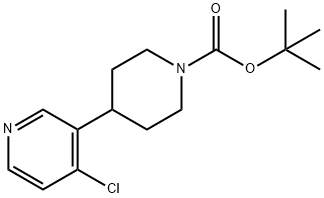 4-CHLORO-3-(1-BOC-PIPERIDIN-4-YL)PYRIDINE Struktur