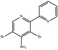 4-Amino-3,5-dibromo-2,2'-bipyridine Struktur
