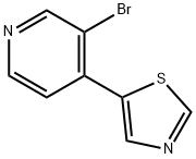 3-BROMO-4-(5-THIAZOLYL)PYRIDINE,1563534-97-3,结构式