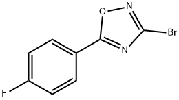 3-溴-5-(4-氟苯基)-1,2,4-噁二唑 结构式