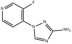 1-(3-fluoropyridin-4-yl)-1H-1,2,4-triazol-3-amine,1564506-84-8,结构式