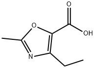 4-乙基-2-甲基噁唑-5-羧酸, 1564709-36-9, 结构式