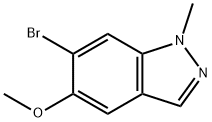 6-BROMO-5-METHOXY-1-METHYL-1H-INDAZOLE Structure