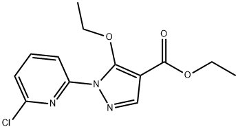 ethyl 1-(6-chloropyridin-2-yl)-5-ethoxy-1H-pyrazole-4-carboxylate Structure