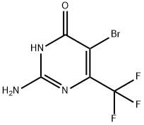 4(3H)-Pyrimidinone, 2-amino-5-bromo-6-(trifluoromethyl)- 化学構造式