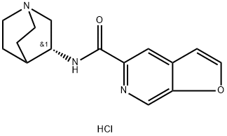 N-(3R)-1-Azabicyclo[2.2.2]oct-3-yl-furo[2,3-c]pyridine-5-carboxamide hydrochloride Structure
