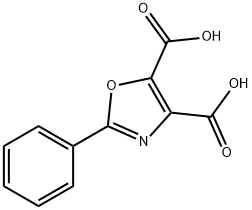2-苯基噁唑-4,5-二甲酸,15926-44-0,结构式