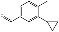 3-环丙基-4-甲基苯甲醛, 1598292-43-3, 结构式