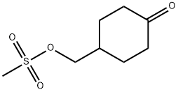 4-(methanesulfonyloxymethyl)cyclohexanone,1598384-36-1,结构式