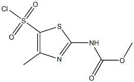 methyl N-[5-(chlorosulfonyl)-4-methyl-1,3-thiazol-2-yl]carbamate Structure